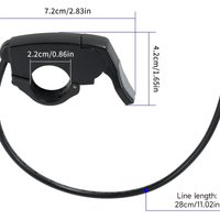 AliExpress NONE E-bike 3-Pin Connector Thumb Throttle 36V 48V 60V 72V Left Right 22mm Handlebar Accelerator for Electric Bicycle Scooter