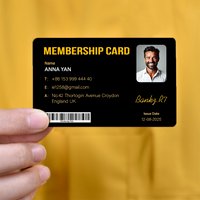 Custom 1 PCS Fan Club Membership Card PVC Plastic VIP Loyalty Card for Influencers Supporters Commemorative Worldwide Shipping