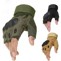 AliExpress NONE 1Pair Tactical Hard Knuckle Half finger Gloves Men's Combat Hunting Shooting Paintball Duty - Fingerless Hunting Cycling Gloves