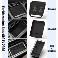 Mittelkonsole Armlehnenbox Aufbewahrungsbox Kabelloses Ladegerät Silikonpad für Mercedes-Benz GLC 400 350 EQ EV X540 2026 2027
