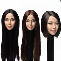 SUPER DUCK SDH010 1/6 Asian Girl Head Sculpt PVC Carved Model for 12'' Tbleague Phicen JIAOUL Female Soldier Action BodyDoll
