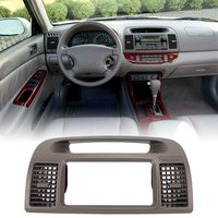 Center Dash Air Outlet Panel Car Front AC Air Vent Panel Assembly Bezel Replacement for Toyota Camry XV30 2001 to 2006