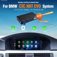 Bezprzewodowy CarPlay Android Auto dla BMW serii 1 2 3 4 5 6 7 F10 E60 CIC NBT EVO Bluetooth Nawigacja Mirror Link Interfejs Moduł