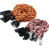 10pcs 10 / 15 / 30 / 50 / 100cm Servo Extension Cable 30 / 60 core For Futaba JR Anti-interference Servo For RC Helicopter Part/