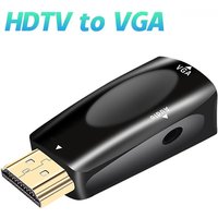 HDMI-compatible to VGA Adapter Male To Famale HD 1080P Audio Cable Converter For PC Laptop TV Box Computer Display Projector