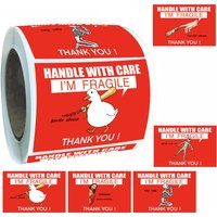 AliExpress NONE 200Pcs/Roll Funny Fragile Meme Print Label Stickers Decorative Landscape Laptop Luggage Gifts Art Cool Bicycle Aesthetic Decals