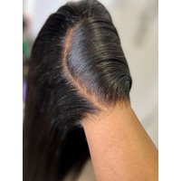Perruques sans colle, perruques lisses 4x4 en cheveux naturels, perruque noire naturelle 5x5 pré-épilée, perruque brésilienne pré-coupée, perruque avec closure 30 38 pouces