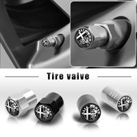 4Pcs Car Styling Wheel Tires Bolt-in Valve Caps Badge For Alfa Romeo Mito Brera 147 Giulietta 159 156 Stelvio Sportiva Giulia