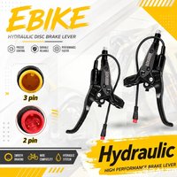 Ebike Hydraulic Brake Lever 2 Pin 3 Pin Power Off Bicycle Hydraulic Brake Handle With Sensor Disc for Electric Scooter E Bike