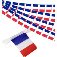 2026 World Cup France Flag 14x21cm20pcs/SetFrench flag garland