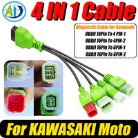 OBD2 Diagnostic Cable For Kawasaki Z/Ninja/Versys/Vulcan Series Motorcycle OBDII Diagnostic Connector Cable For Kawasaki 4 6Pin