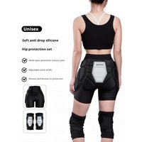 AliExpress NONE 3D Protective Padded Shorts with Butt Pad EVA Silicone Gear Guard Knee Pads for Cycling Snowboarding Skating Padded Butt Cushion