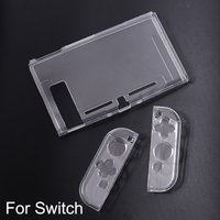 Transparent TPU Soft Case Joycon Protective Shell Cover for Nintendo Switch Oled Console NS Joy-con Crystal Back Full Protector