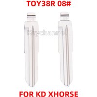 10pcs TOY38R Car Key Blank KD Key Blade 08# Spare Key for KEYDIY Xhorse Remote for Daihatsu KIA Carnival Fiat Palio GEELY