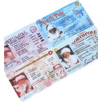 10pcs Santa Claus Sleigh Flying Driving License Christmas Presents for Kids Santa Claus Lost Drivers License ID Card Xmas Decor