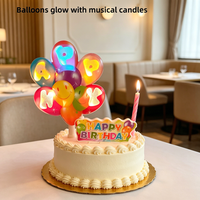 Musical Glowing Birthday Candle Doubles As Cake Topper Perfect Decor for Boys Girls First Birthday Cake and Indoor Party Layout