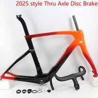 AliExpress NONE Newest Fully hidden cables 700C Road Bike UD Full Carbon Fibre Thru Axle Disc Brake Bicycle Frame Carbon Handlebar Fork Seatpost