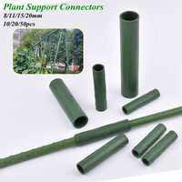 8/11/16/20mm Garden Plant Support Connecting Pipe,Plant Support Connectors Vines Climbing Plant Stakes Stick Connector Joints