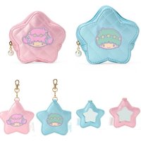 NEW Little Twin Stars Mini Coin Zero Wallet Small Item Storage Bag Dream Journey Unicorn Mirror Pendant Keychain Decoration Toys