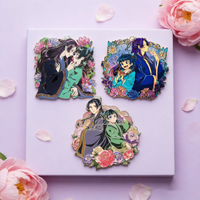 Whispering Girl Maomao Couple Badge, Elegant Palace Costume Design, Valentine's Day Commemorative Edition enamel pin