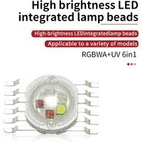 10 PCS RGBWA UV 6-in-1 LED Lamp Bead LED Light Source LED Chip Colorful four core sources DIY molding LED Stage lights