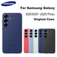 Original Samsung Galaxy S25 S25+ Silicone Case Silky Silicone Luxury Soft Touch Anti-Shock for S25 S25+ Protection Shell