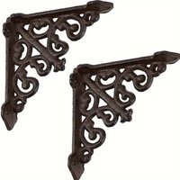 1Pc Classic Cast Iron Shelf Brackets Heavy Duty Metal Wall Mounted Support Holder Multi Functional Furniture Hardware Durable