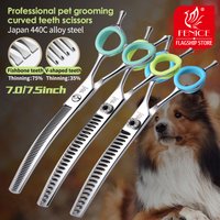 Fenice 7.0/7.5 inch Professional Dog Grooming Shears Curved Thinning Scissors for Trimming JP440C High Quality toilettage chien