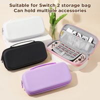 Suitable for Switch2 storage bag, large capacity, can store game cards, protective cases, chargers and other accessories