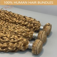 Water Wave Bundles Honey Blonde 10-32 Inch 100% Human Hair Weave 1/3/4 pcs 95g/pc Curly Human Hair Original Extensions Bundles