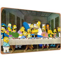 Vintage Tin Sign Cartoon Metal Poster Retro Plaque Wall Decor Gift For Garden Classroom Library Living Room School Men Cave Gara