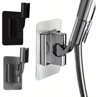 1pc Adjustable 180 Degree Rotation Shower Head Support No Drilling Wall Mount Shower Stand Home Bathroom Supplies Accessories