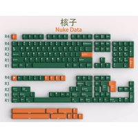 172Keys GMK Nuke Data Keycaps Cherry Profile ABS Double Shot Keycap For MX Switch Mechanical Keyboard With ISO Enter