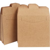 50pcs Kraft Paper Bags CD DVD Disc Paper Sleeves Envelopes Storage Coin Packaging Bag File Pouches