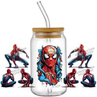 Popular Heroes Series UV DTF Sticker For 16oz Tumblers Mugs Bottles DIY cup wrap Creative Handmade Stickers home decpration