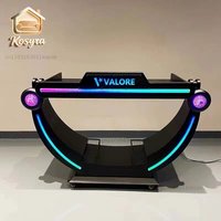 Ktv party room mobile dj table, dj table led bar stage dj table bracket, colorful dj table shelf custom