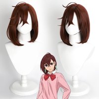 Cosplay Wig Dandadan Anime Wig Momo Ayase Brown Bob Anime Game Role-Play Wig Female Anime Synthetic Wig for Anime Game Cosplay