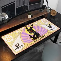 Umbreon Eevee family pokemon Anime XXL Mouse Pad Kawaii Keyboard Gaming Rubber HD printing overlock Office accessories Desk Mat