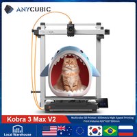 3D-Drucker ANYCUBIC Kobra 3 Max V2 Maximale Druckgeschwindigkeit 600mm/s Mit Großformat 500*420*420mm FDM Automatische Nivellierung