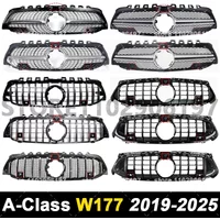 Pour 2019-2025 W177 Classe A Mercedes Benz A180 A200 A220 A250 A35 A45 Grille de maille de pare-chocs avant Grille de radiateur Grille de course GT AMG