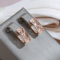Classic Gold Color Hand Carving Dangle Women's Earrings for Party Daily Wear