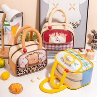 Cute Dog Lunch Bag Women Insulated Lunch Box Bag Large Capacity Bag for Girls School College Office Travel Daily with Zipper