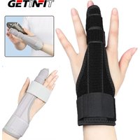 GETINFIT 1Pcs Finger Protection Aluminum Strip Support Comfort Lightweight Protect The Finger Joints Four Fingers Available