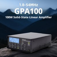 GPA100 100W Linear Amplifier 1.8-54MHz Shortwave Radio X6100 X6200 G90 G106C DC12-15v HF Band High Performance Linear Amplifier