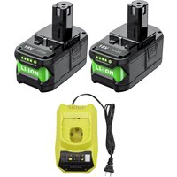 8Ah for Ryobi 18V P108 Li-ion Battery RB18L50 RB18L40 RB18L25 BPL-1815 BPL-1820G BPL18151 BPL1820 P104 P105 P107 Electric Tools
