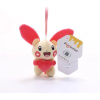 Genuine Pokemon Plusle Minun Love Series Kawaii Plush Stuffed Toy Keychain Backpack Pendant Keyring Doll Birthday Gifts For Kid