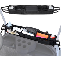 Golf cart front storage basket, portable golf cart specific storage rack