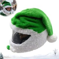 AliExpress Motorcycle Helmet Cover Santa Claus Green/Blue Windproof Warm Santa Accessory For Motorcycle Bike Helmets Winter Riding Decor