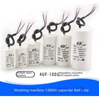 CBB60 Motor Start Capacitor for Washing Machine, Spin Dryer, Water Pump 4/5/6/8/10/12/20/100UF