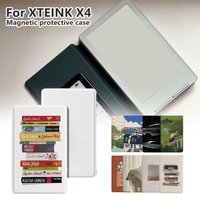 Silk Textured Case for Yuesing Tong X4 XTEINK X4 Magnetic Split Protective Cover Slim Transparent TPU Back Shell E-book Folder